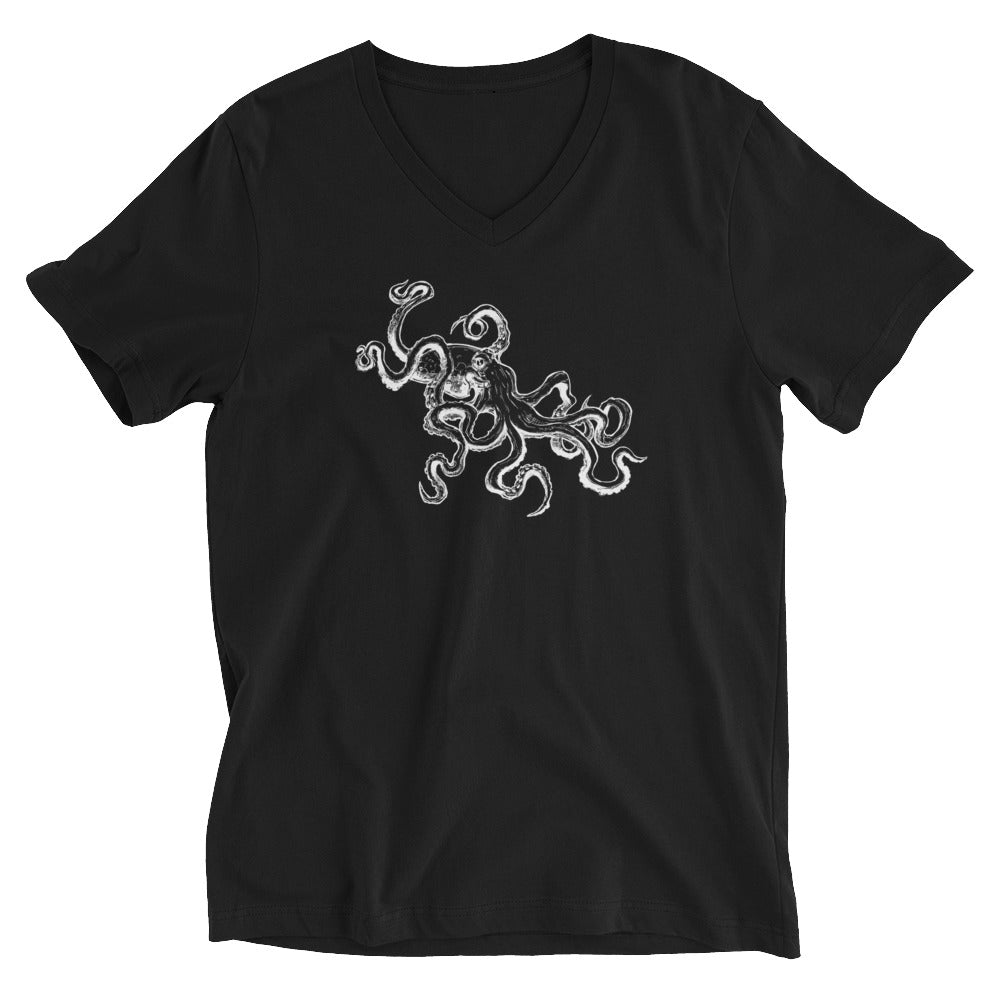 The Octopus (Light) - V-Neck Tee