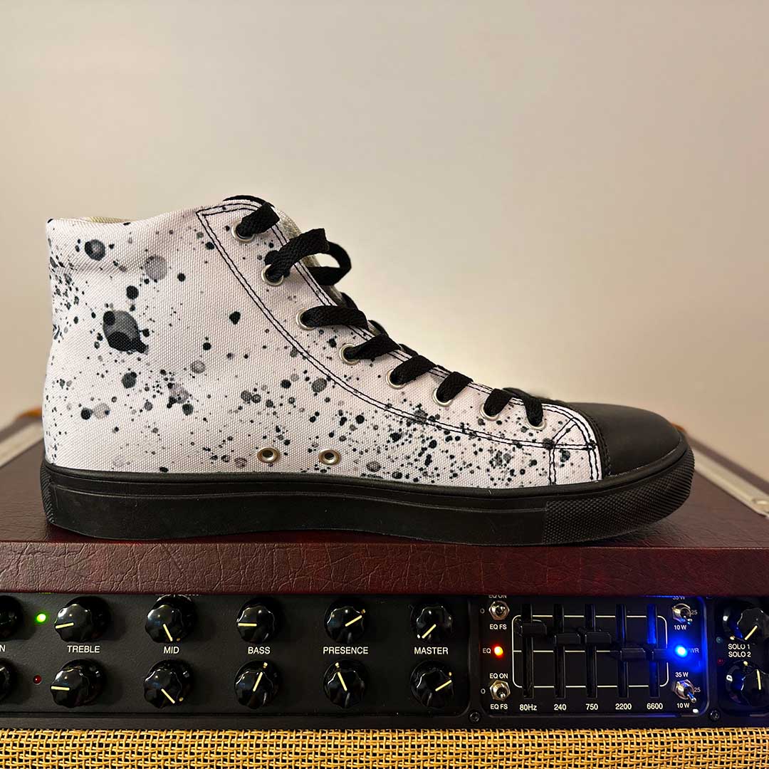 "The Octopus" Men's High top Canvas Sneakers