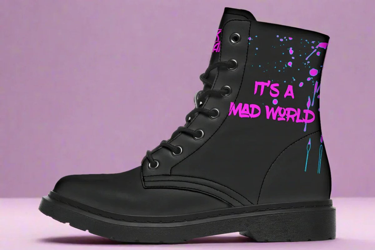 Boots Cyber Cat Pink - Sky Titan Media - Boots - Women's Boots