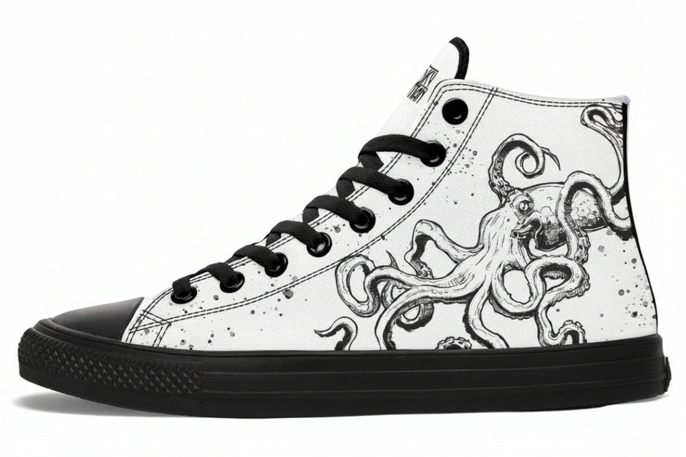 Hightops Octopus Mismatched - Sky Titan Media - Hightops - Women's High Tops