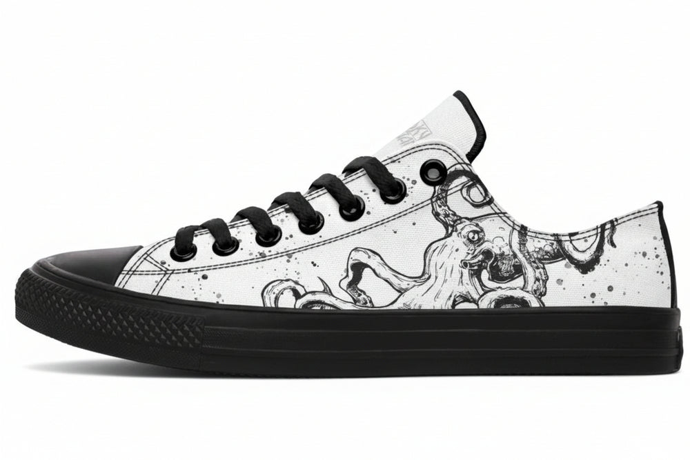 Lowtops Octopus Mismatched - Sky Titan Media - Lowtops - Women's Low Tops