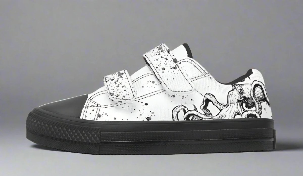 Kids Lowtops Octopus Mismatched - Sky Titan Media - Kidslowtops - Kid's Low Tops