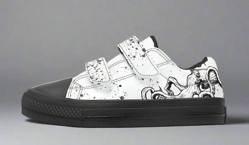 Kids Lowtops Octopus Mismatched - Sky Titan Media - Kidslowtops - Kid's Low Tops