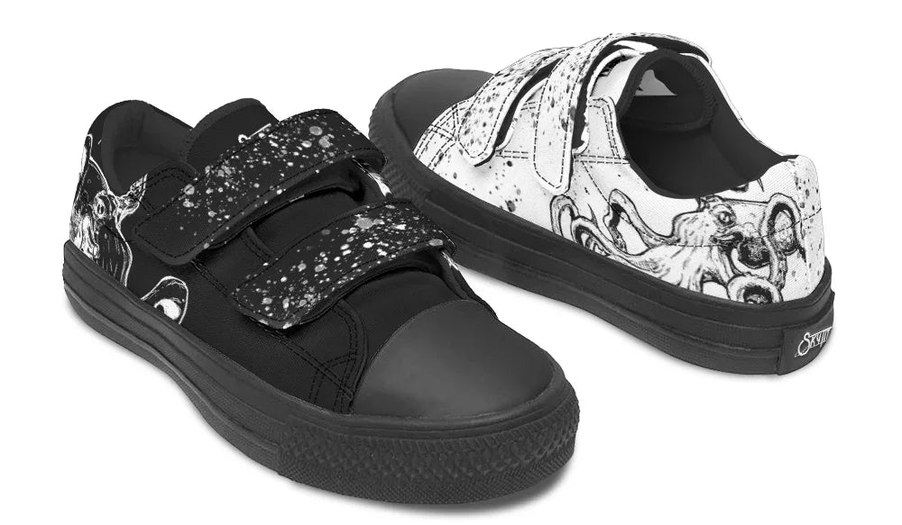 Kids Lowtops Octopus Mismatched - Sky Titan Media - Kidslowtops - Kid's Low Tops