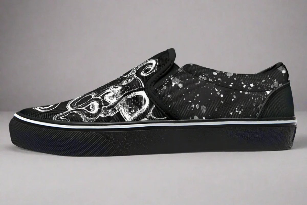 Slipons Octopus Black Out Edition - Sky Titan Media - Slipons - Women's Slipons