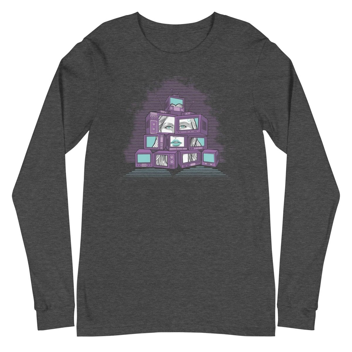 Feelin' What I Feel Like - Long Sleeve Tee - Sky Titan Media - Shirts & Tops - Dark Grey Heather