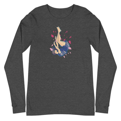 Forever Falling - Long Sleeve Tee - Sky Titan Media - Shirts & Tops - Dark Grey Heather