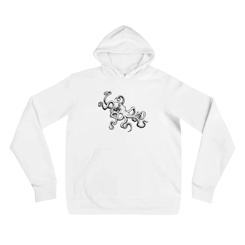 The Octopus (Dark) - Fleece Pullover Hoodie - Sky Titan Media - Shipping Tags - S