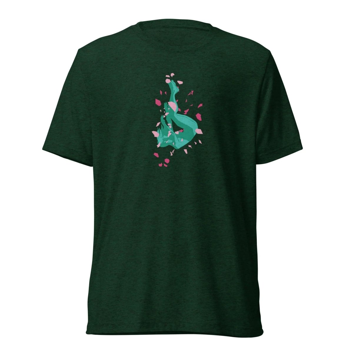 Forever Falling Remix Tri Blend Tee - Sky Titan Media - Shirts & Tops - Emerald Triblend